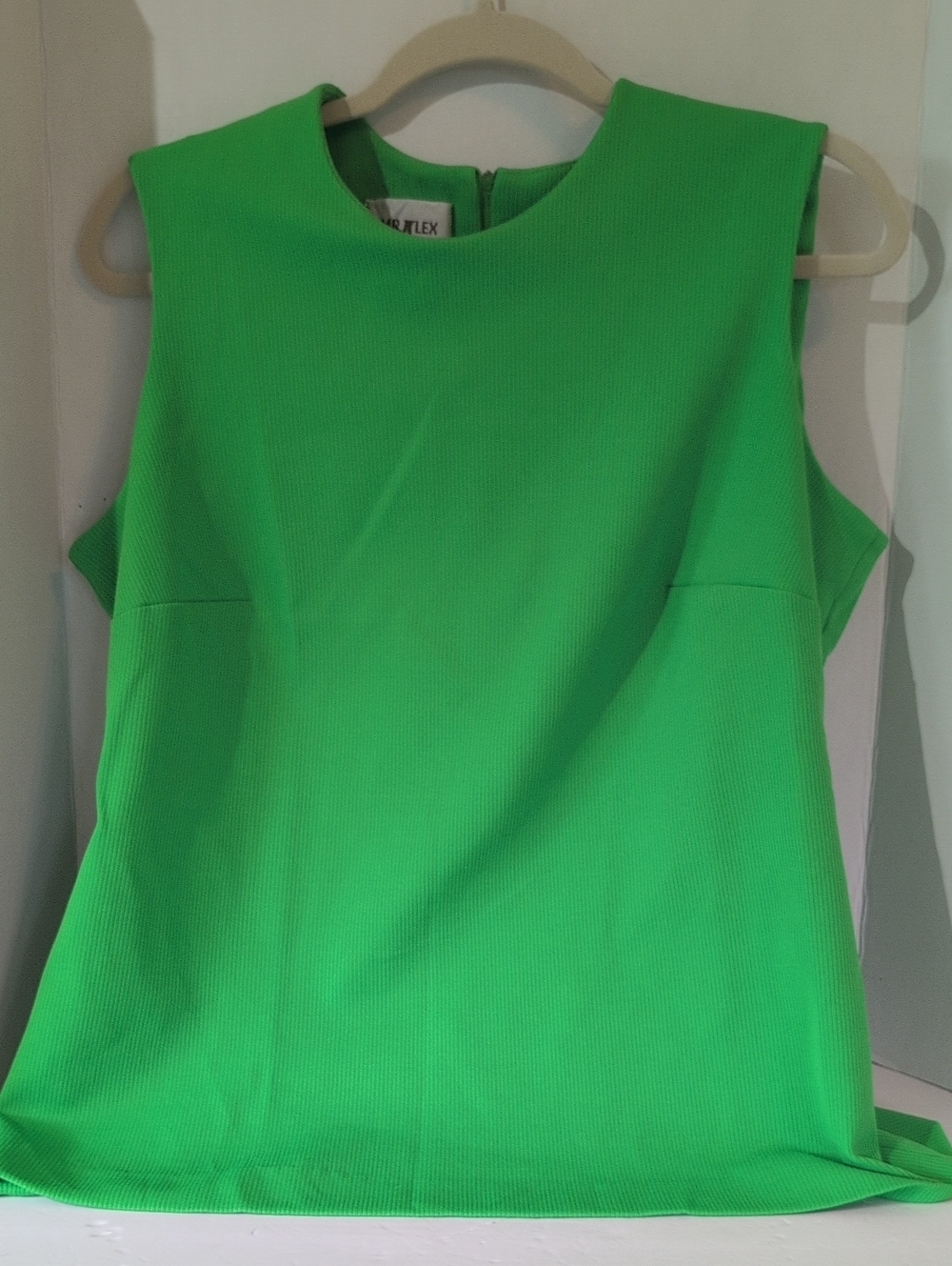 VTG Mr Alex Kelly Green Sleeveless Green Women's Top, 70s.